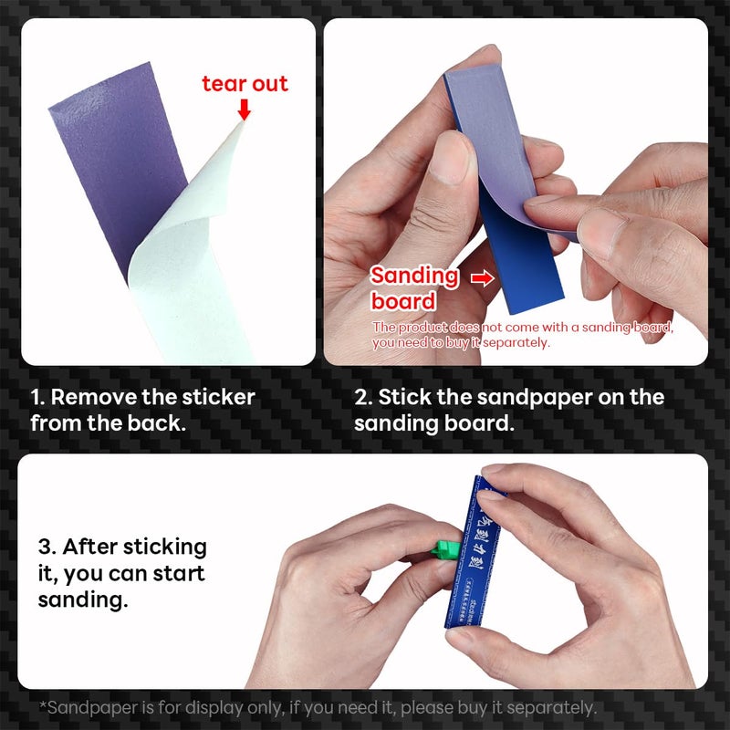 Stedi Metal Sanding Sticks 4PCS, Hobby Model Tools for Gundam, Scale Military Model, 3D Resin Parts, Wood, Perfect for Sanding Small Areas, Blue - Image 5